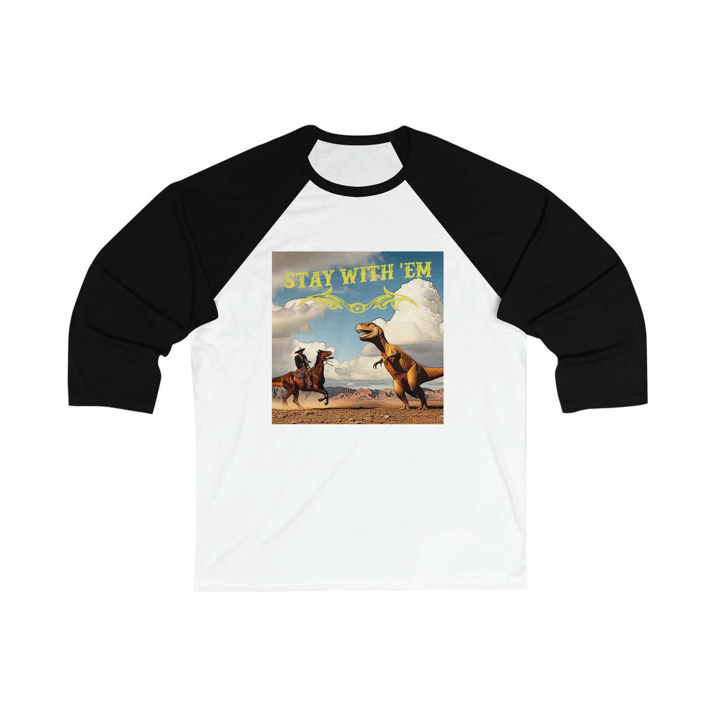 Unisex 3\4 Sleeve Baseball Tee
