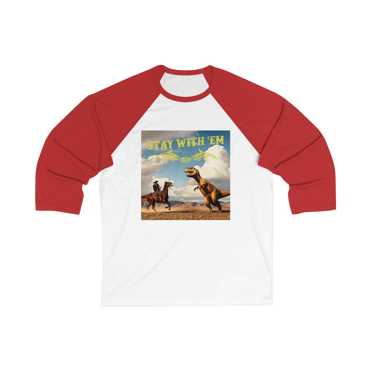 Unisex 3\4 Sleeve Baseball Tee