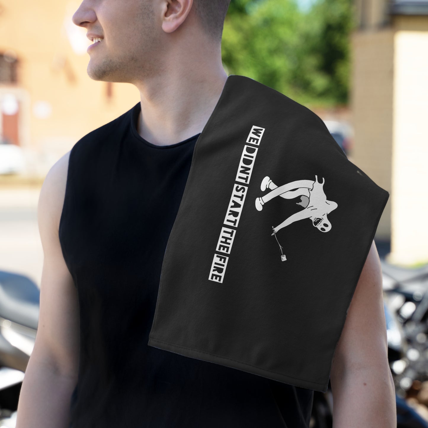 We Didn't Start It Rally Towel, 11x18