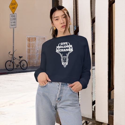 Women's Violence Cropped Fleece Pullover